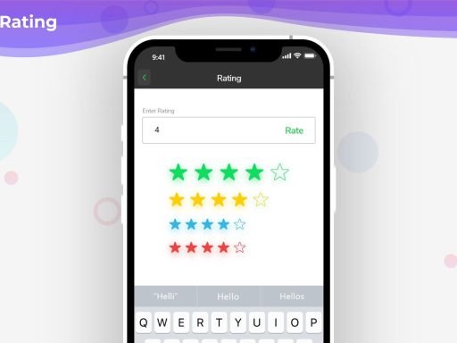 Flutter Rating Widget