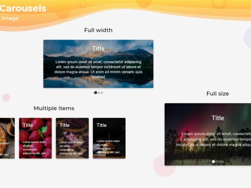 Flutter Carousel Slider Widgets