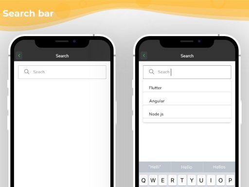 Flutter Searchbar Widgets