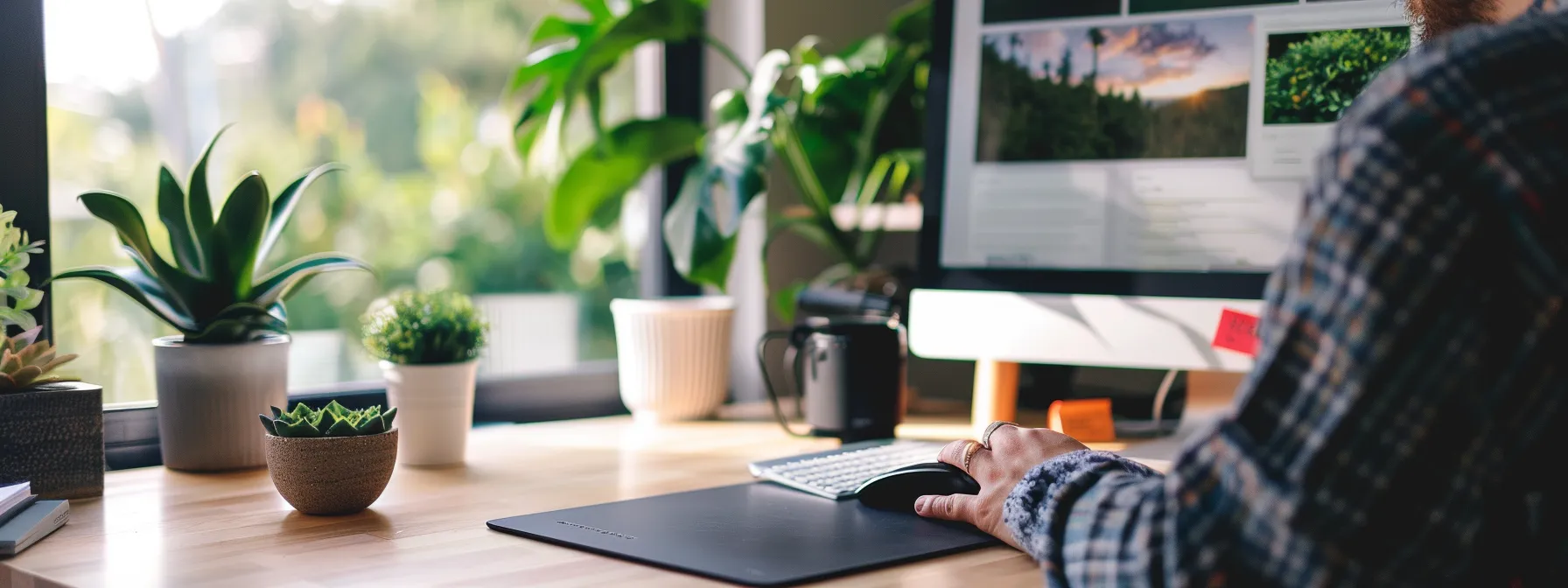 a person at a sleek, modern desk with a computer open, seamlessly integrating ai note taker tools into their daily workflow to maximize productivity. Tips for Maximizing Productivity With AI Note Taker Tools