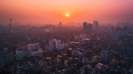 a vibrant, inviting smartphone screen displays a popular dating app interface against a backdrop of a bustling city at sunset, capturing the essence of modern romance in india.