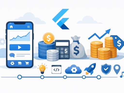 Flutter app development cost breakdown with pricing, timeline, and features